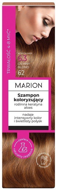 MARION szampon koloryzujący 4-8 myć nr 6.3 Ciemny Blond 100 ml
