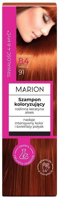 MARION szampon koloryzujący 4-8 myć nr 8.4.Miedź 100 ml