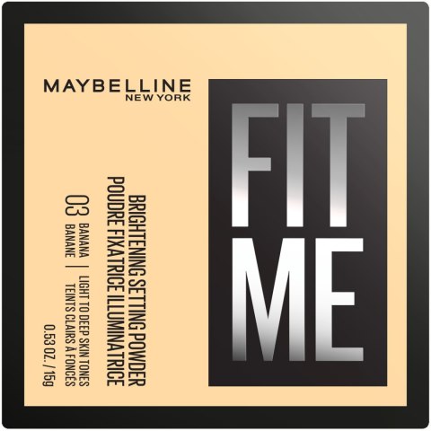 Maybelline Fit Me Puder Sypki Matujący - 03 Banana 15 g