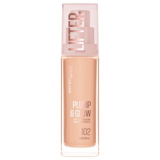 Maybelline Plump&glow Podkład Rozświetlający SPF 15 nr 102 30 ml