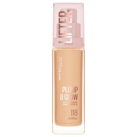 Maybelline Plump&glow Podkład Rozświetlający SPF 15 nr 118 30 ml