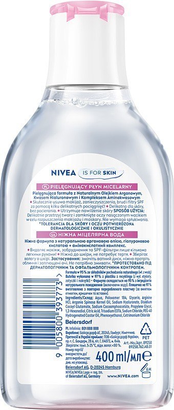 Nivea V płyn 400 ml micelarny c.sucha 89258