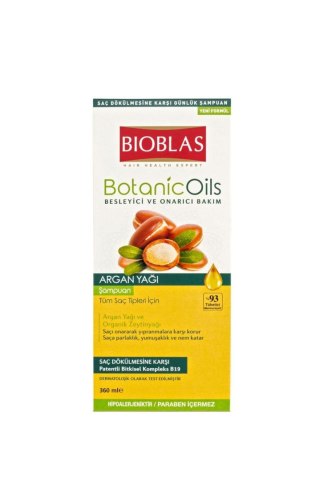 Bioblas Botanic Oils szampon do włosów arganowy 360 ml