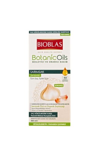 Bioblas Botanic Oils szampon do włosów z czosnkiem 360 ml
