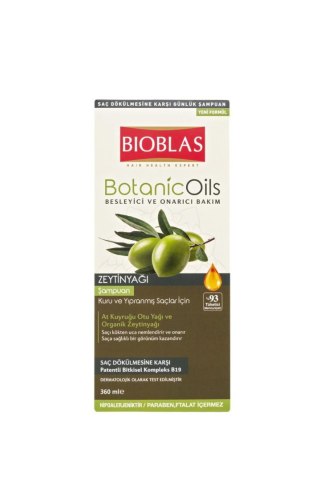 Bioblas Botanic Oils szampon do włosów z oliwą z oliwek 360 ml