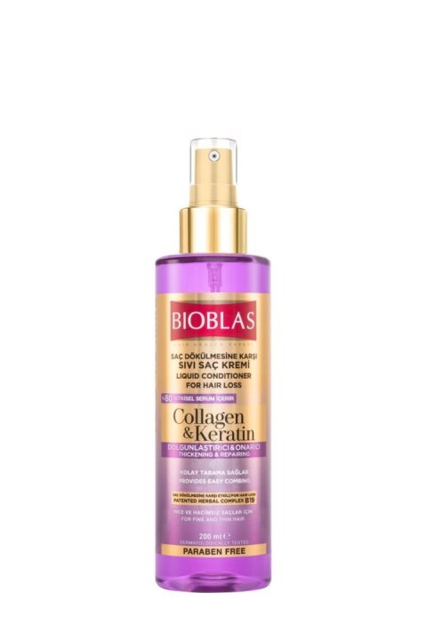 Bioblas Collagen&Keratin odżywka do włosów w płynie 200 ml