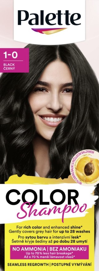 Palette Color Shampoo szampon koloryzujący 1-0 Czerń 50 ml