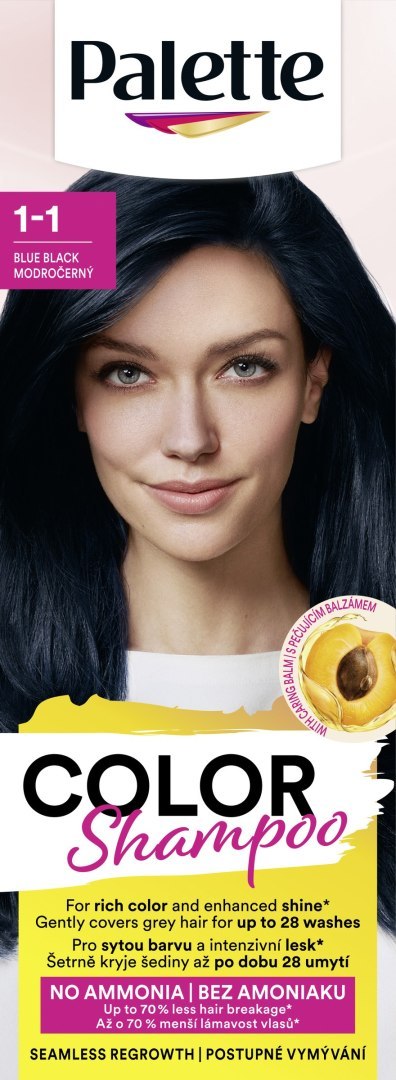 Palette Color Shampoo szampon koloryzujący 1-1 Granatowa Czerń 50 ml