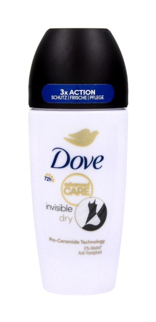 Dove Advanced Care Invisible Dry Dezodorant Antyperspirant Roll-on, dla Kobiet 50 ml