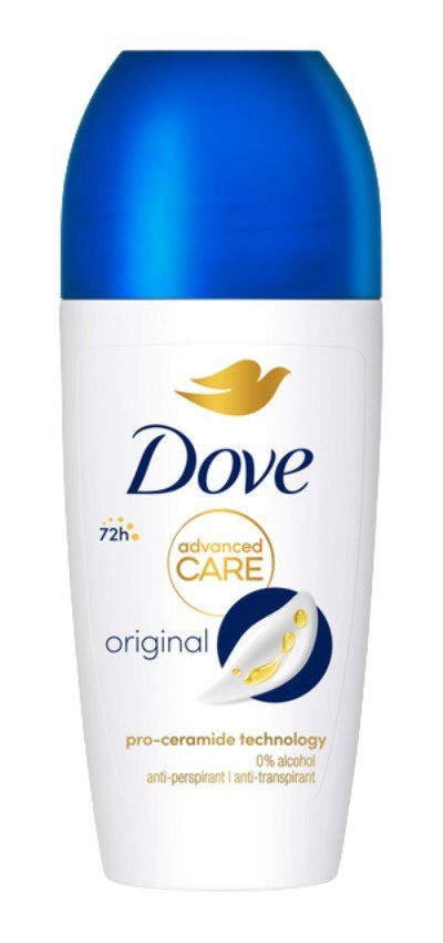 Dove Advanced Care Original Dezodorant Antyperspirant Roll-on, dla Kobiet 50 ml