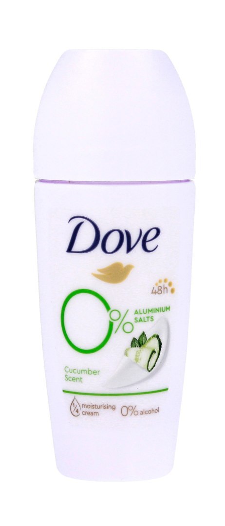 Dove Cucumber Scent Dezodorant Roll-on Ogórek 0% Soli Aluminium, dla Kobiet 50 ml