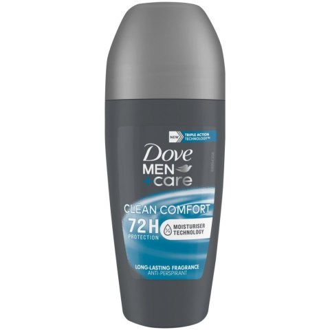 Unilever Mk Mk Dove +care Clean Comfort Dezodorant Antyperspirant Roll-on, dla Mężczyzn 50 ml