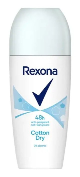 Rexona Cotton Dry Antyperspirant w Kulce , Roll-on Kulka dla Kobiet 50 ml