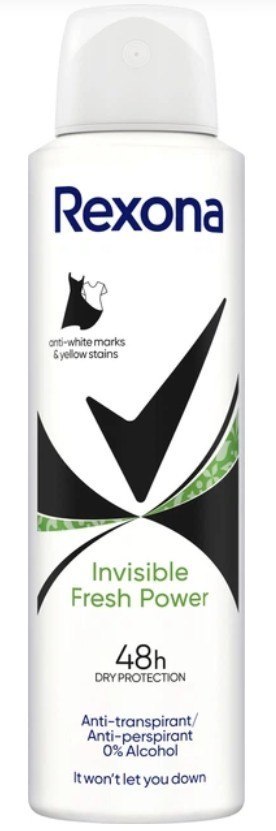 Rexona Invisible Fresh Power Antyperspirant Damski w Sprayu 150 ml