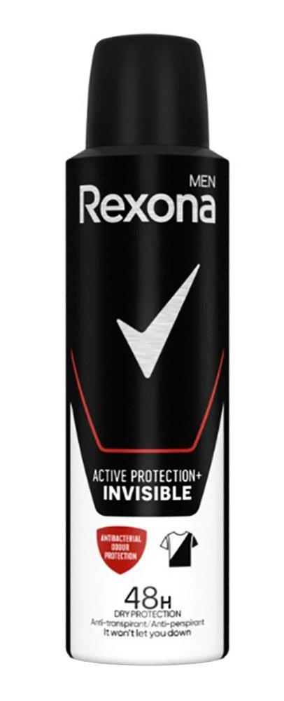 Rexona MEN Active Protection+ Invisible Antyperspirant Męski w Sprayu 150 ml