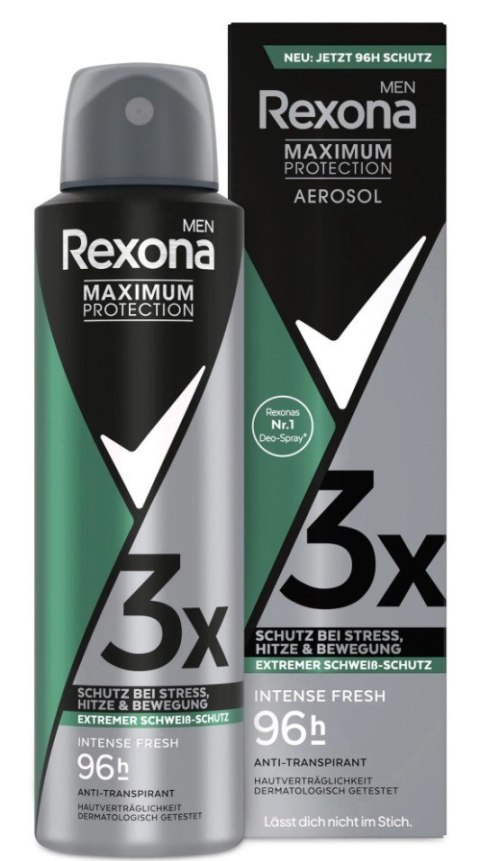 Rexona MEN Intense Fresh Power Antyperspirant Męski w Sprayu 150 ml