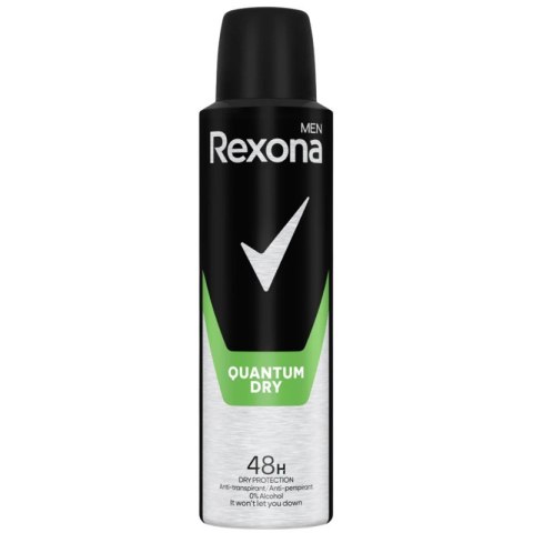 Rexona MEN Quantum Dry Antyperspirant Męski w Sprayu 150 ml