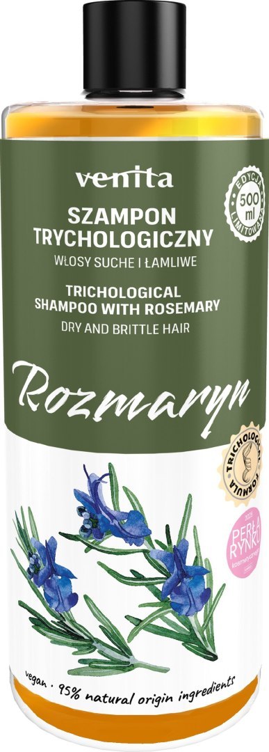 Venita Rozmaryn szampon trychologiczny do włosów suchych i łamliwych 500 ml