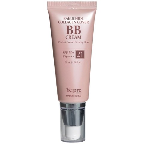 Yepre Bakuchiol Collagen Cover Krem BB z Bakuchiolem i Kolagenem nr 21 SPF50 50 ml