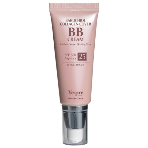 Yepre Bakuchiol Collagen Cover Krem BB z Bakuchiolem i Kolagenem nr 25 SPF50 50 ml