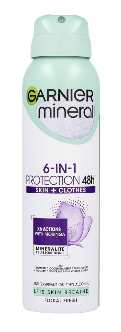 Garnier Mineral Protection 6 Floral 48H Antyperspirant w Sprayu 150 ml
