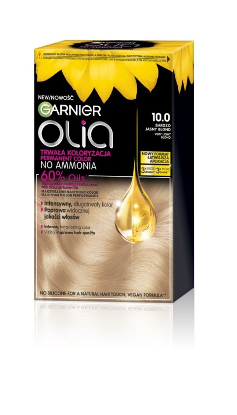 AG LOREAL GAR OLIA 10.0 VERY LIGHT BLOND &