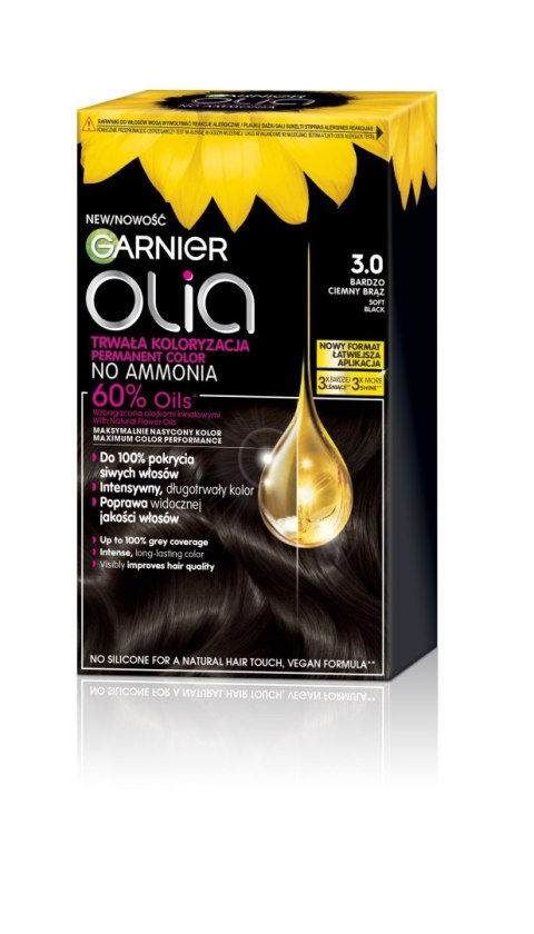 AG LOREAL GAR OLIA 3.0 SOFT BLACK &