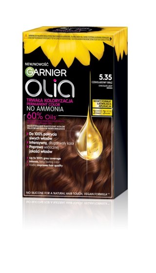 AG LOREAL GAR OLIA 5.35 CHOCOLATE LIGHT BROWN &