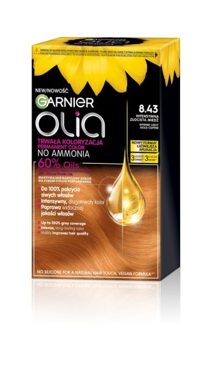 AG LOREAL GAR OLIA 8.43 INT.LIGHT GOLD COPPER &
