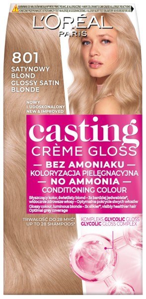 AG LOREAL LOR CASTING nr 801 Satynowy Blond&