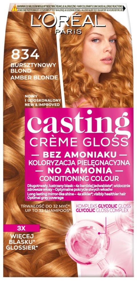 AG LOREAL LOR CASTING nr 834 Bursztynowy Blond&