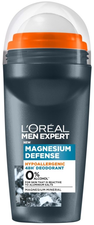 L'Oréal Paris Deo Roll-on Magnesium Defence 48h Dezodorant dla Mężczyzn 50 ml