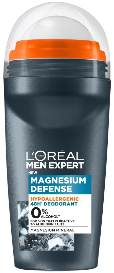 L'Oréal Paris Deo Roll-on Magnesium Defence 48h Dezodorant dla Mężczyzn 50 ml