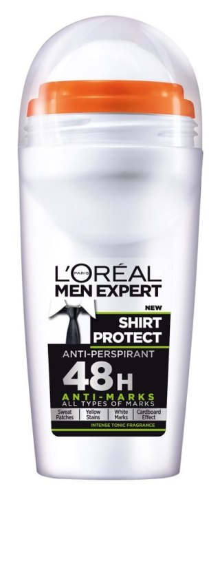 L'Oréal Paris Deo Roll-on Shirt Protect 48h Antyperspirant dla Mężczyzn 50 ml