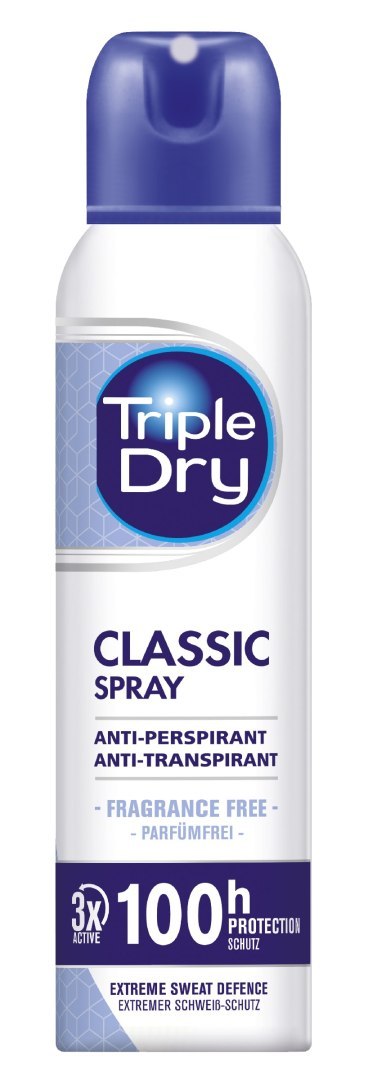 Triple Dry Deo Spray Classic 100H Antyperspirant w Sprayu 150 ml