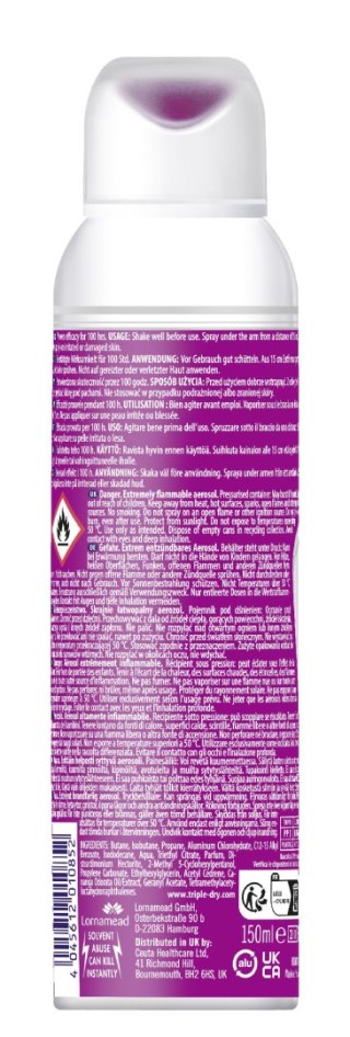 Triple Dry Deo Spray Fresh 100H Antyperspirant w Sprayu 150 ml