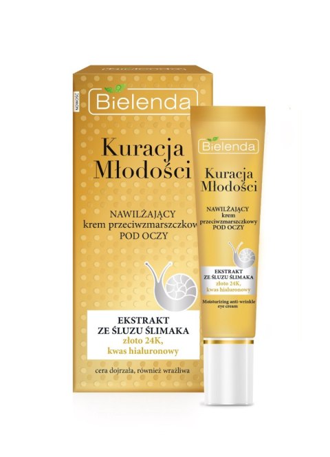 Bielenda kuracja Młodości nawilżający krem przeciwzmarszczkowy pod oczy 15 ml