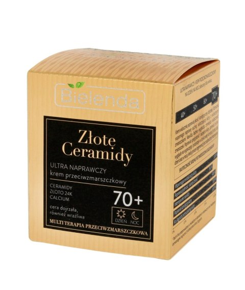 Bielenda Złote Ceramidy Ultra Naprawczy Krem Przeciwzmarszczkowy 70+ Dzień/Noc 50 ml