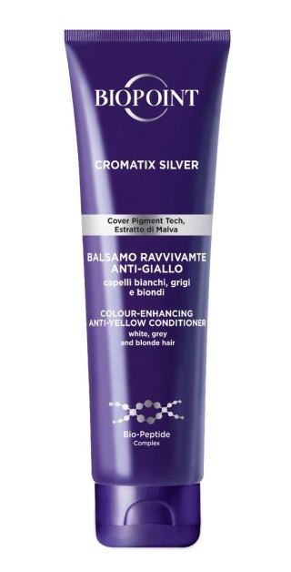 Biopoint Cromatix Silver odżywka do włosów neutralizująca żółte tony 150 ml