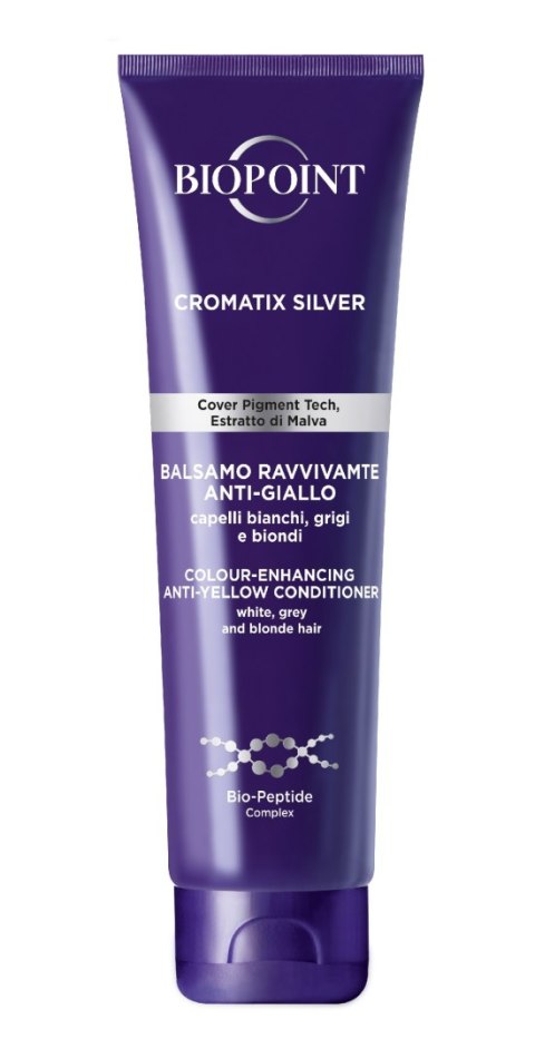 Biopoint Cromatix Silver odżywka do włosów neutralizująca żółte tony 150 ml