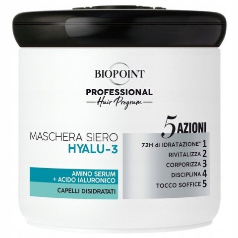 Biopoint Professional Hair Program Hyalu-3 maska do włosów z kwasem hialuronowym 400 ml