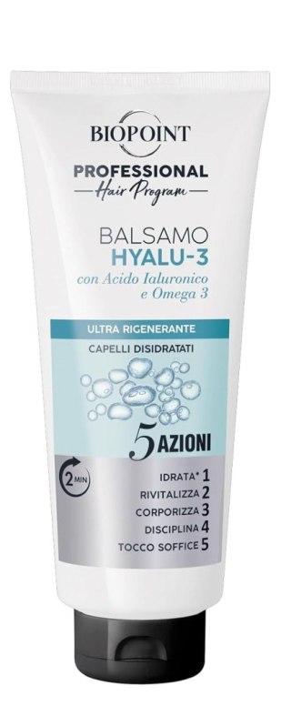 Biopoint Professional Hair Program Hyalu-3 odżywka do włosów z kwasem hialuronowym 350 ml
