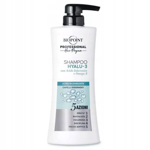 Biopoint Professional Hair Program Hyalu-3 szampon do włosów z kwasem hialuronowym 400 ml