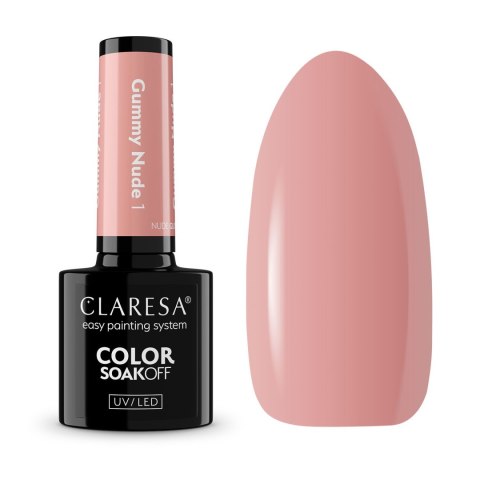 Claresa lakier hybrydowy GUMMY NUDE 1 -5 g