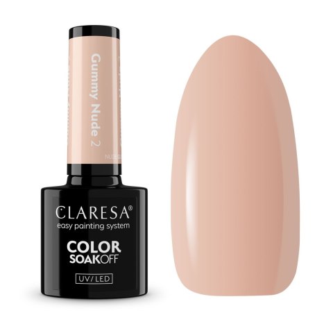 Claresa lakier hybrydowy GUMMY NUDE 2 -5 g