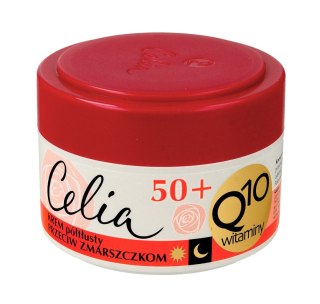 Celia Q10 Witaminy 50+ przeciwzmarszczkowy krem półtłusty z retinolem 50 ml