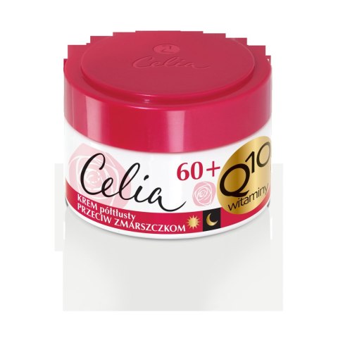 Celia Q10 Witaminy 60+ przeciwzmarszczkowy krem półtłusty z ceramidami 50 ml