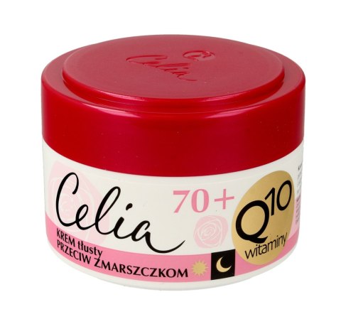 Celia Q10 Witaminy 70+ przeciwzmarszczkowy krem tłusty z kolagenem 50 ml