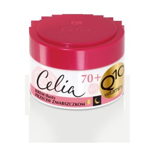 Celia Q10 Witaminy 70+ przeciwzmarszczkowy krem tłusty z kolagenem 50 ml