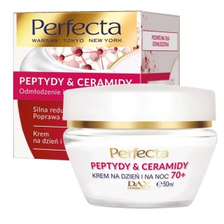 Perfecta Peptydy & Ceramidy 70+ krem na dzień i noc Silna redukcja zmarszczek i uelastycznienie 50 ml